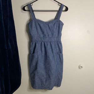 Blue denim dress